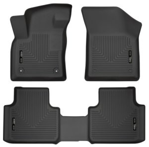 Volkswagen Atlas Floor Mats - Front + Rear - Husky Liners - WeatherBeater - Black - `18-`19 Volkswagen Atlas Floor Mats - Front + Rear - Husky Liners - WeatherBeater - Black - `18-`19